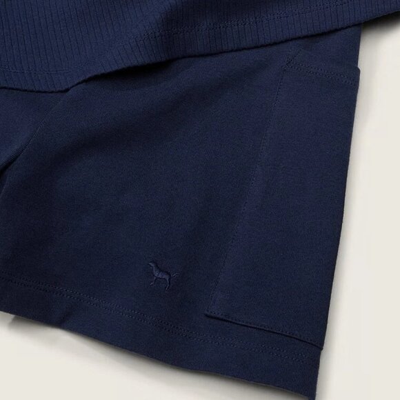 NWT PINK VICTORIA'S SECRET ribbed square neck active dress w/built in short (XL) - Picture 6 of 7